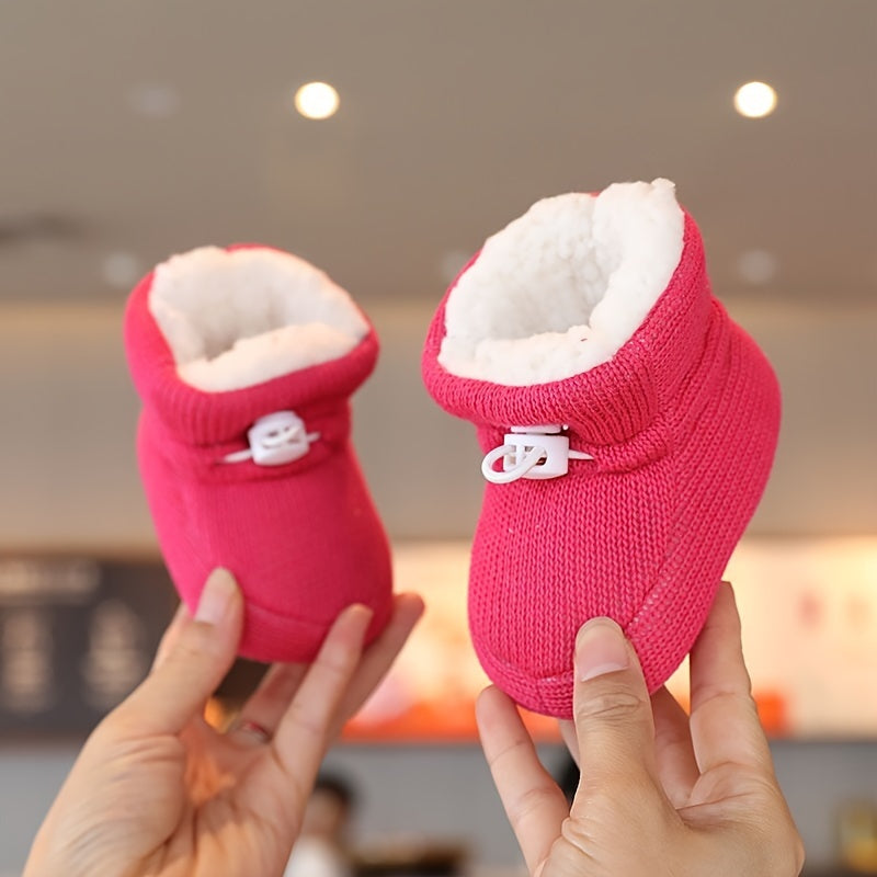 Winter Baby Warm Shoes Ankle High Soft Comfortable Walking Shoes for Newborns