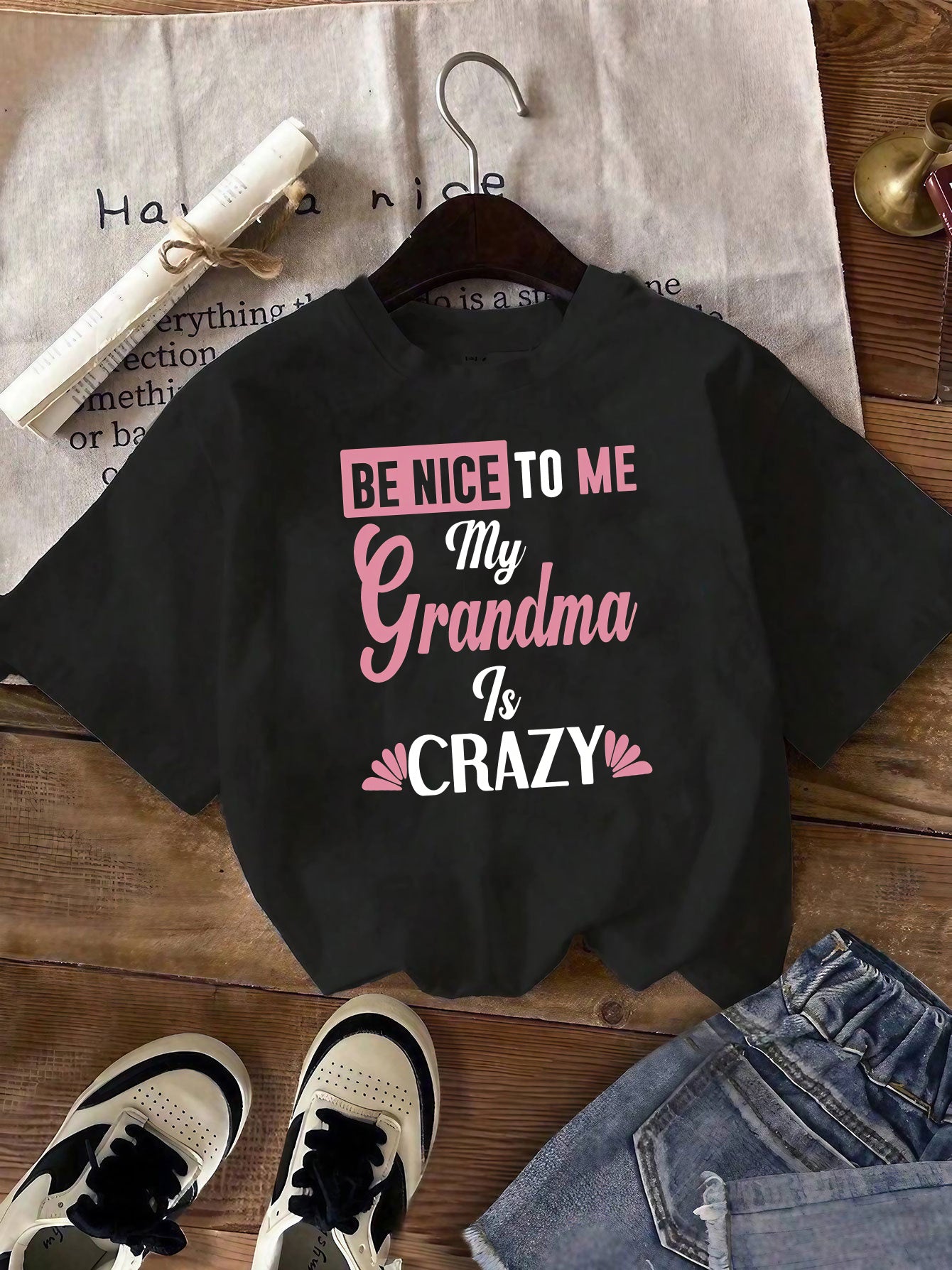 3pcs New Summer Girl Each Shirt Has Unique Saying Short Sleeved 100% Cotton T-shirt Comfy Casual Tees For Girls