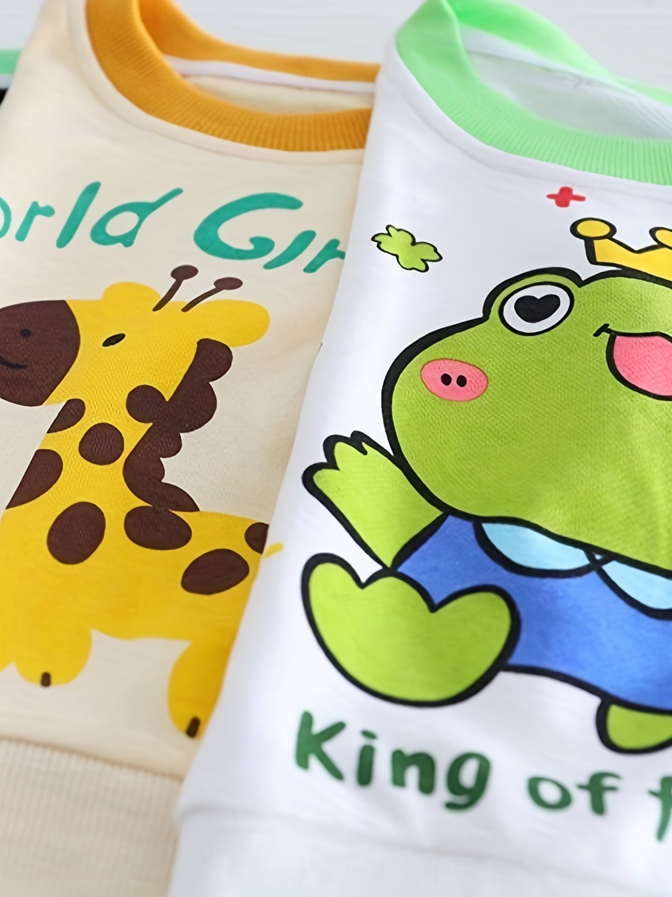 CozyKids 3 Piece Children's Set – Adorable Giraffe Frog Dinosaur Patterns