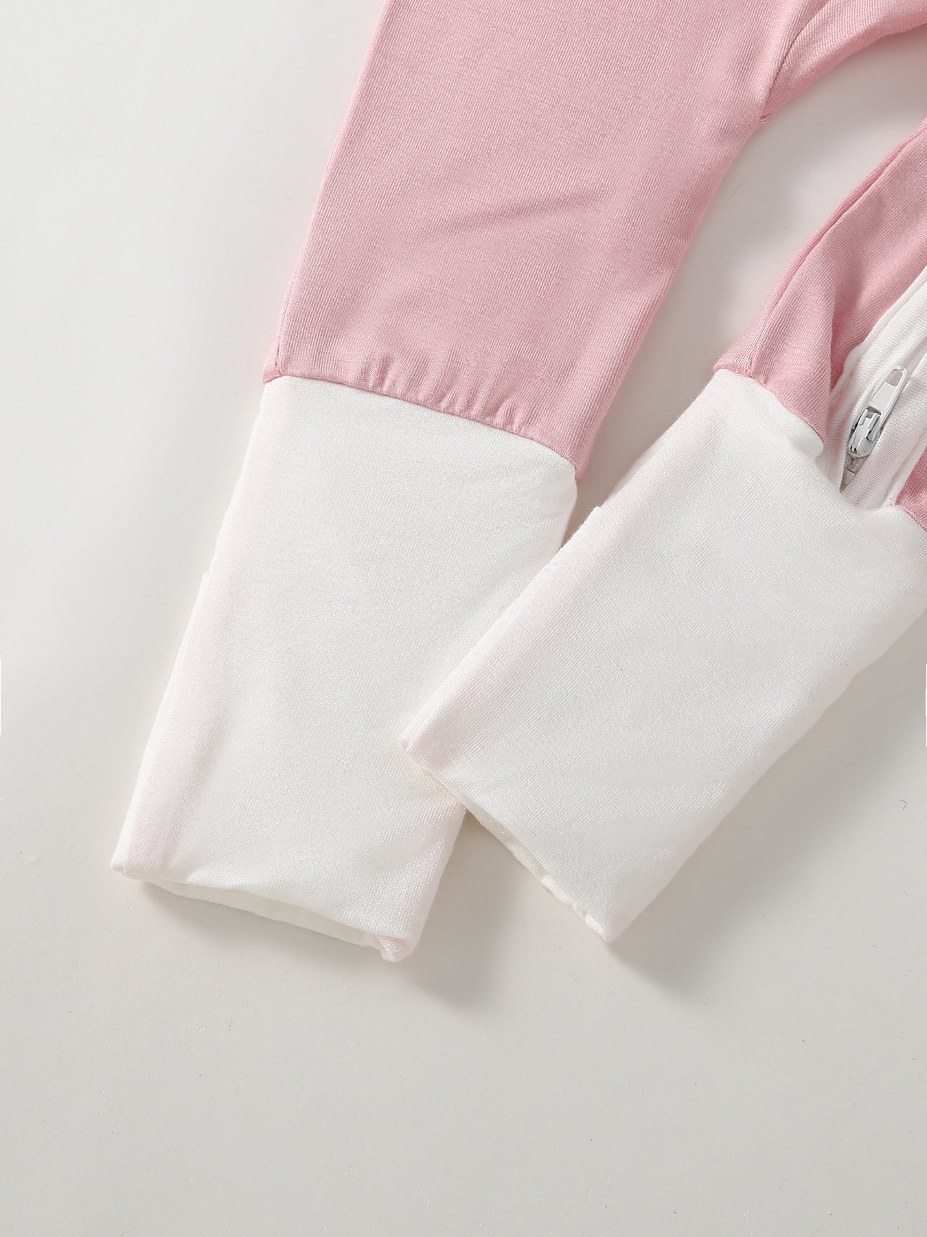 Bamboo Baby Pink Goose Romper – Soft Bamboo Fabric with Mitten and Feet Cuffs