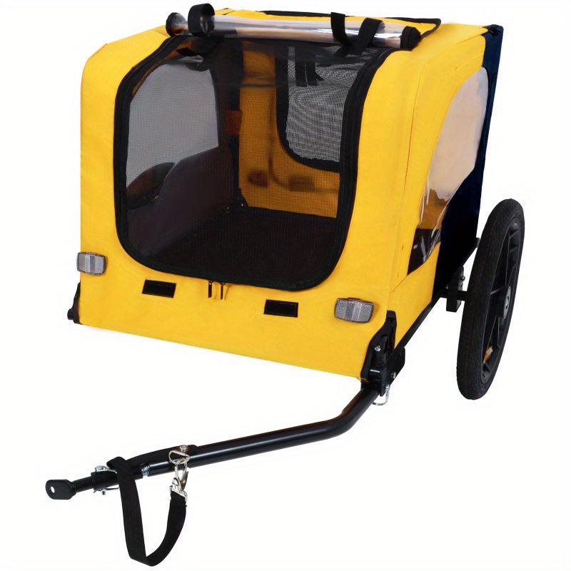Bike Pulled Pet Trailer For Small And Medium Dogs Compact