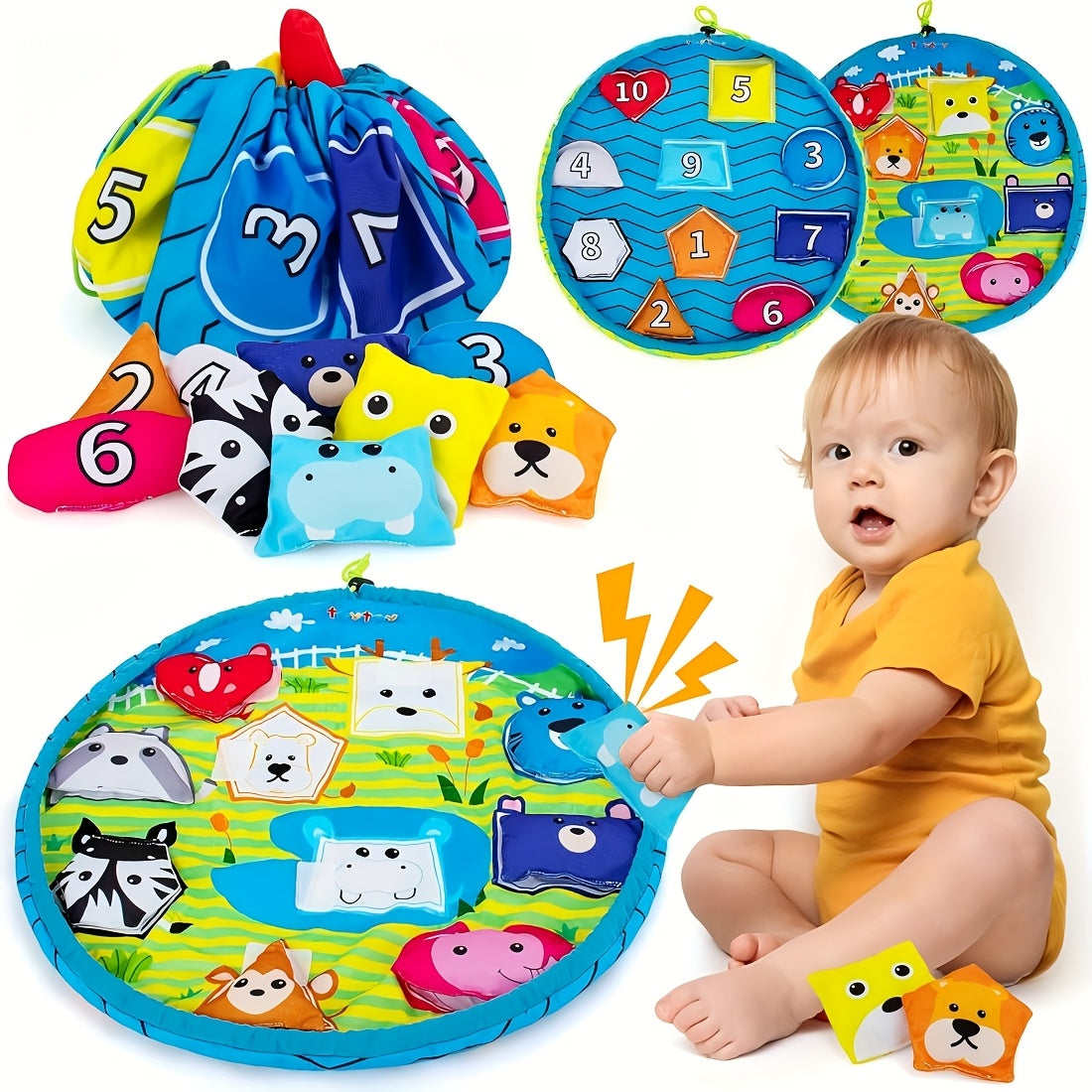 10pcs Shapes and Colors Matching Game for Early Learning and Memory Skills Development