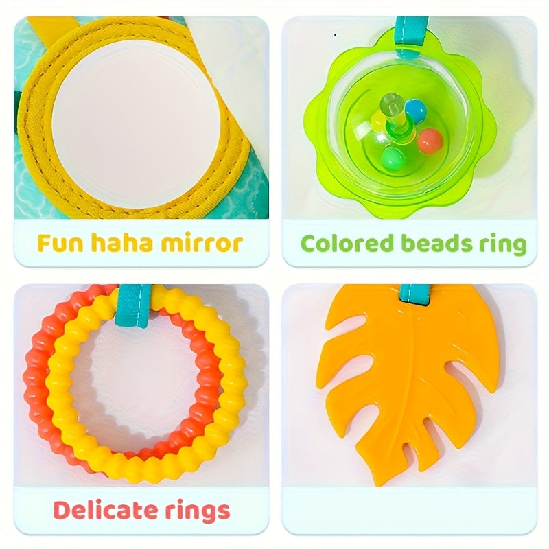 Adorable Cartoon Animal Crib Hanging Rattle Toy with Ringing Bell - Perfect for Youngsters 0-3 Years, Stroller & Car Seat Accessory, Random Color