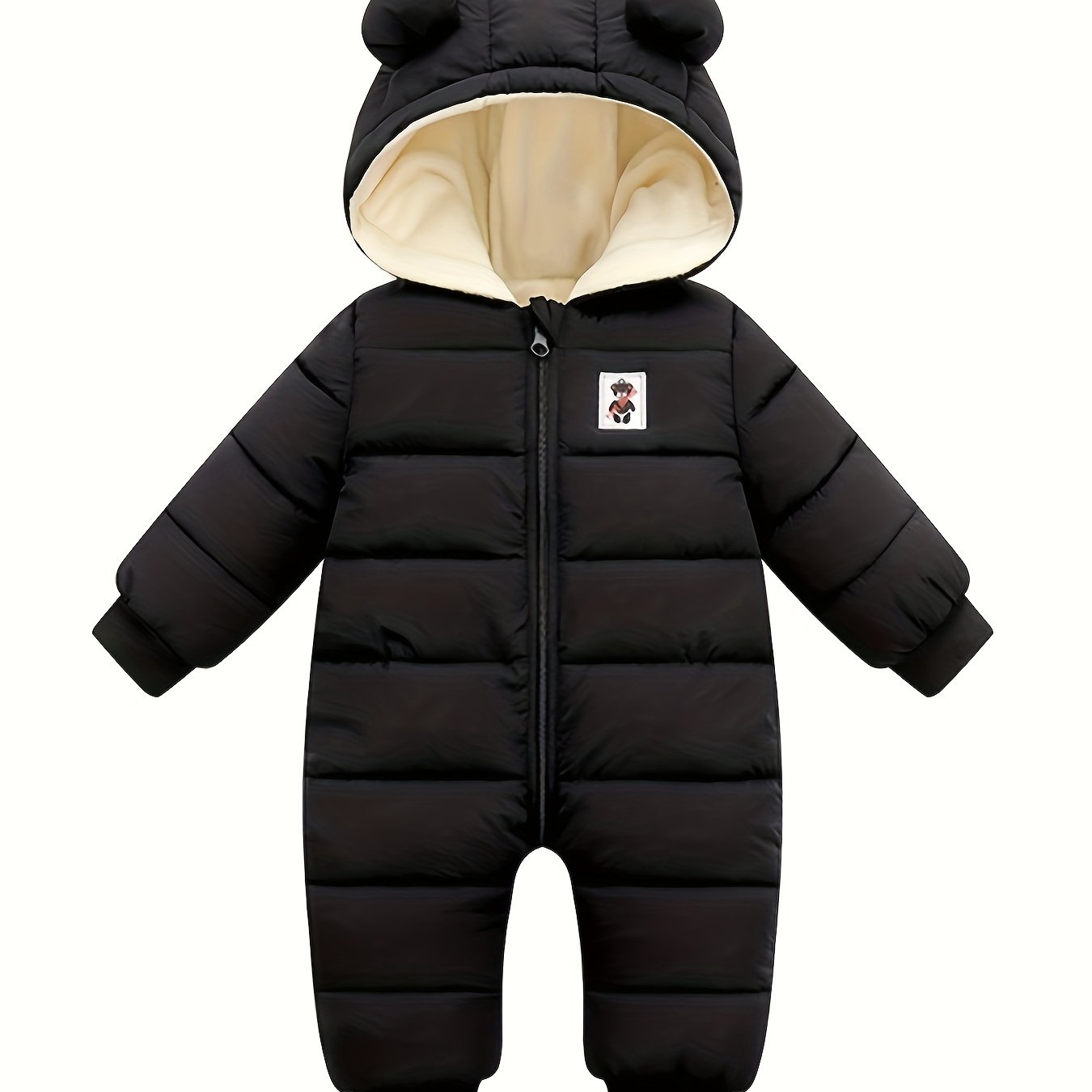Hooded Snowsuit Baby Boys Girls Infant Winter Coat Zipper