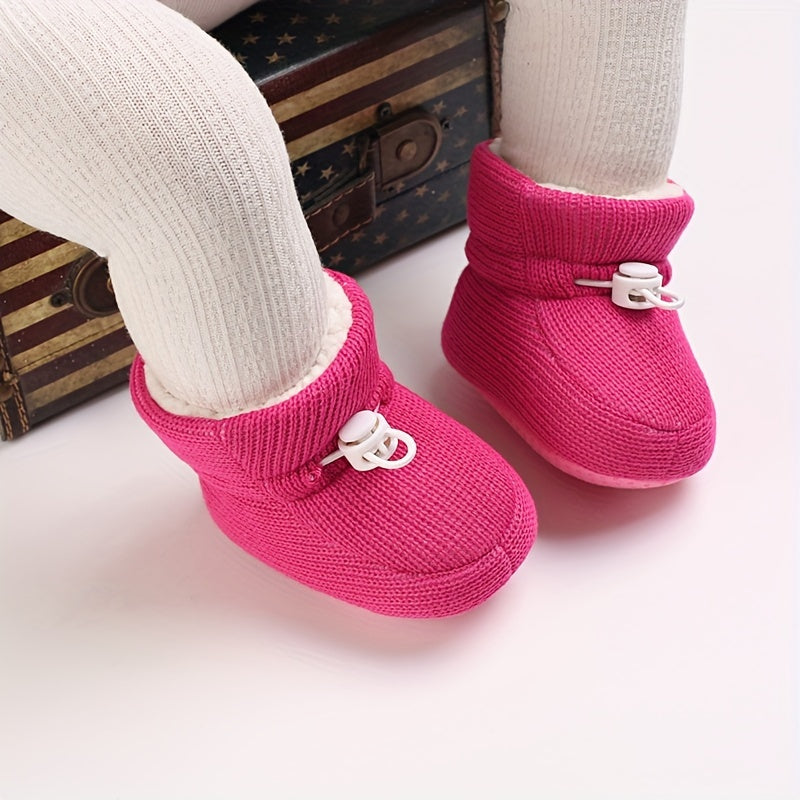 Winter Baby Warm Shoes Ankle High Soft Comfortable Walking Shoes for Newborns