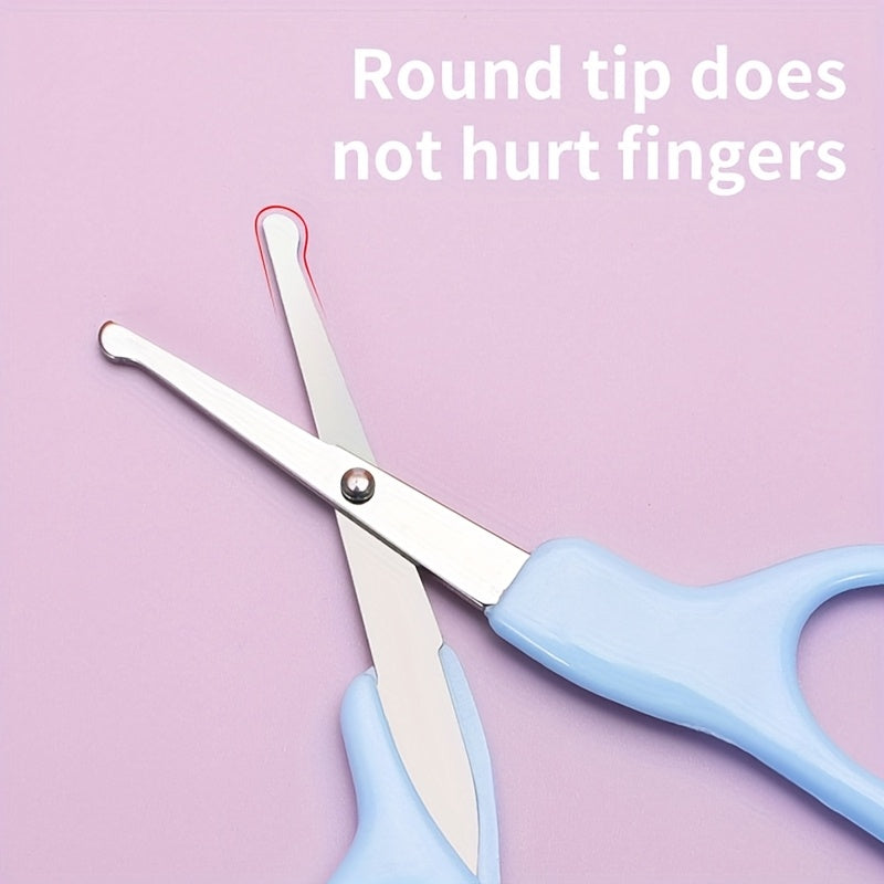 Youngsters Beauty Set Safety Care Kit with Hair Brush Nail Clippers and Nose Aspirator