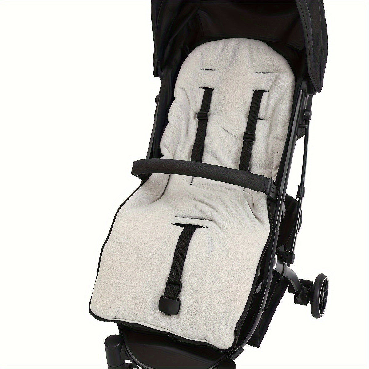 Stroller Cover with Warm Foot Muff, Fleece-Lined Baby Carrier, Universal Fit, for 0-3 Years Old, Climbing & Outdoor Sports Compatible, Polyester Fiber, Single Occupancy for Winter