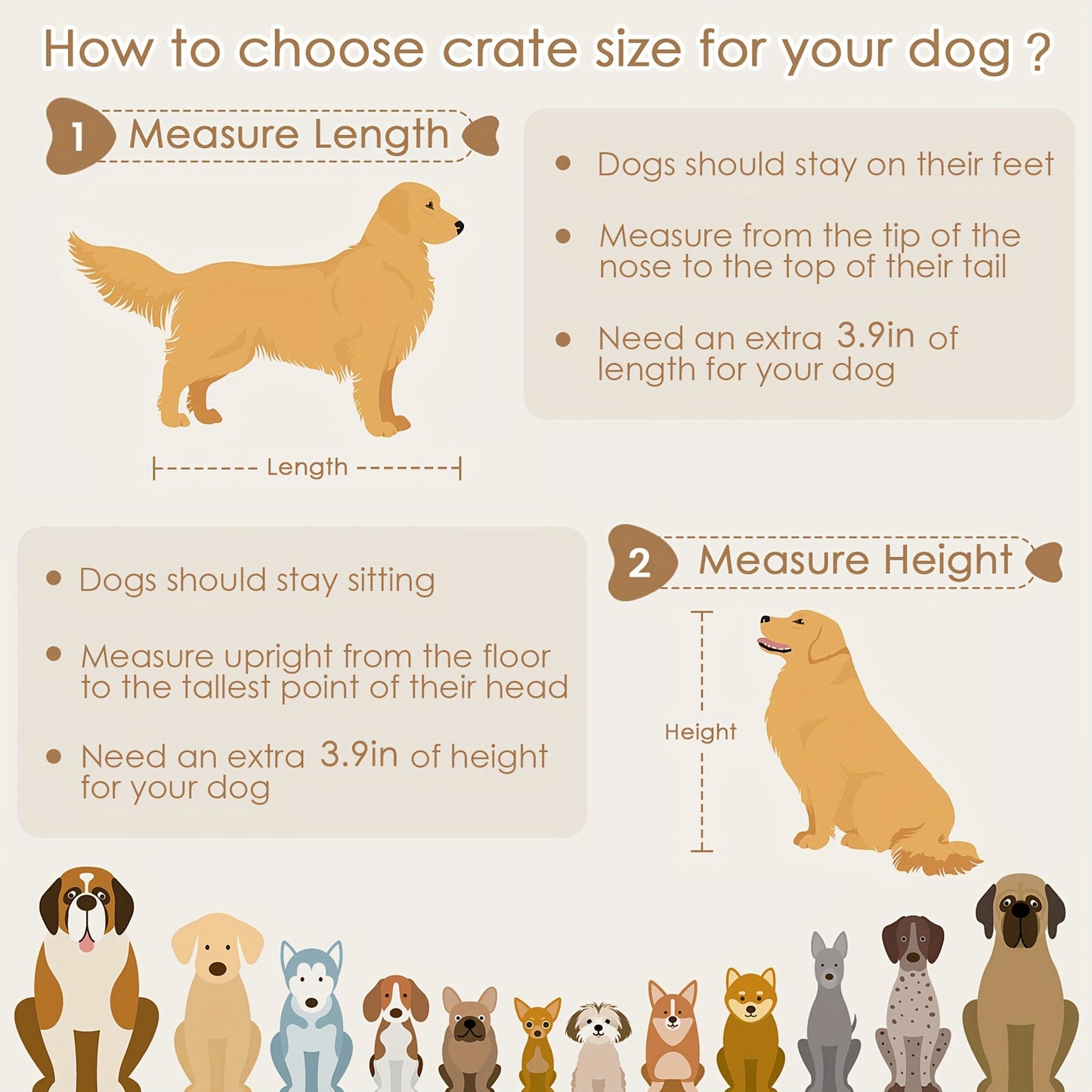 Stylish Dog Crate Furniture for Small Dogs with Drawer Storage and Heavy Duty Metal Frame