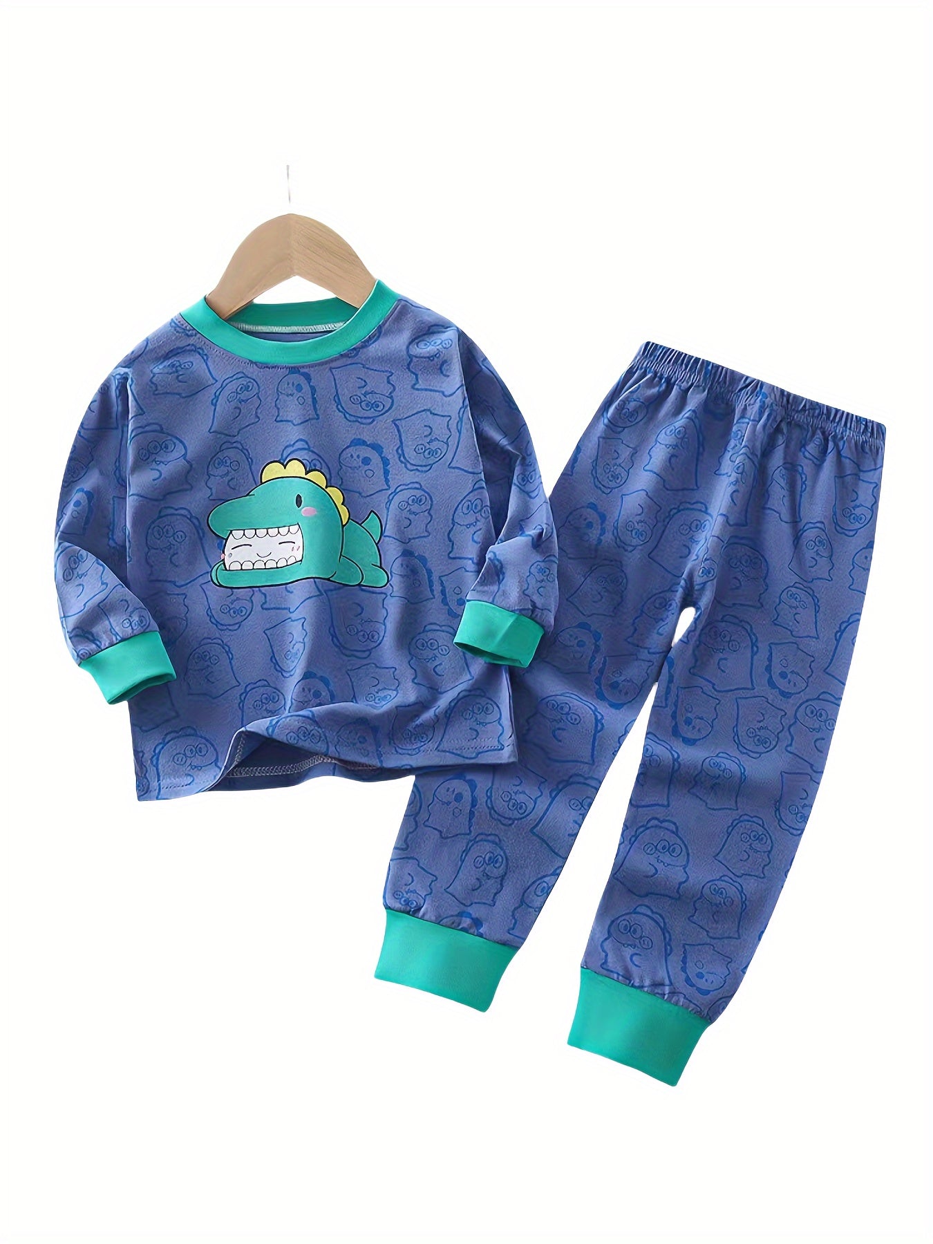 Kids Dinosaur Cotton Suit Set – Soft Breathable Comfort for Autumn and Winter