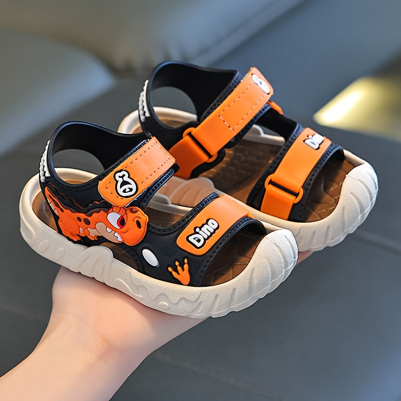 Boys and Girls Summer Beach Shoes with Soft PVC Sole Adjustable Lightweight Sandals