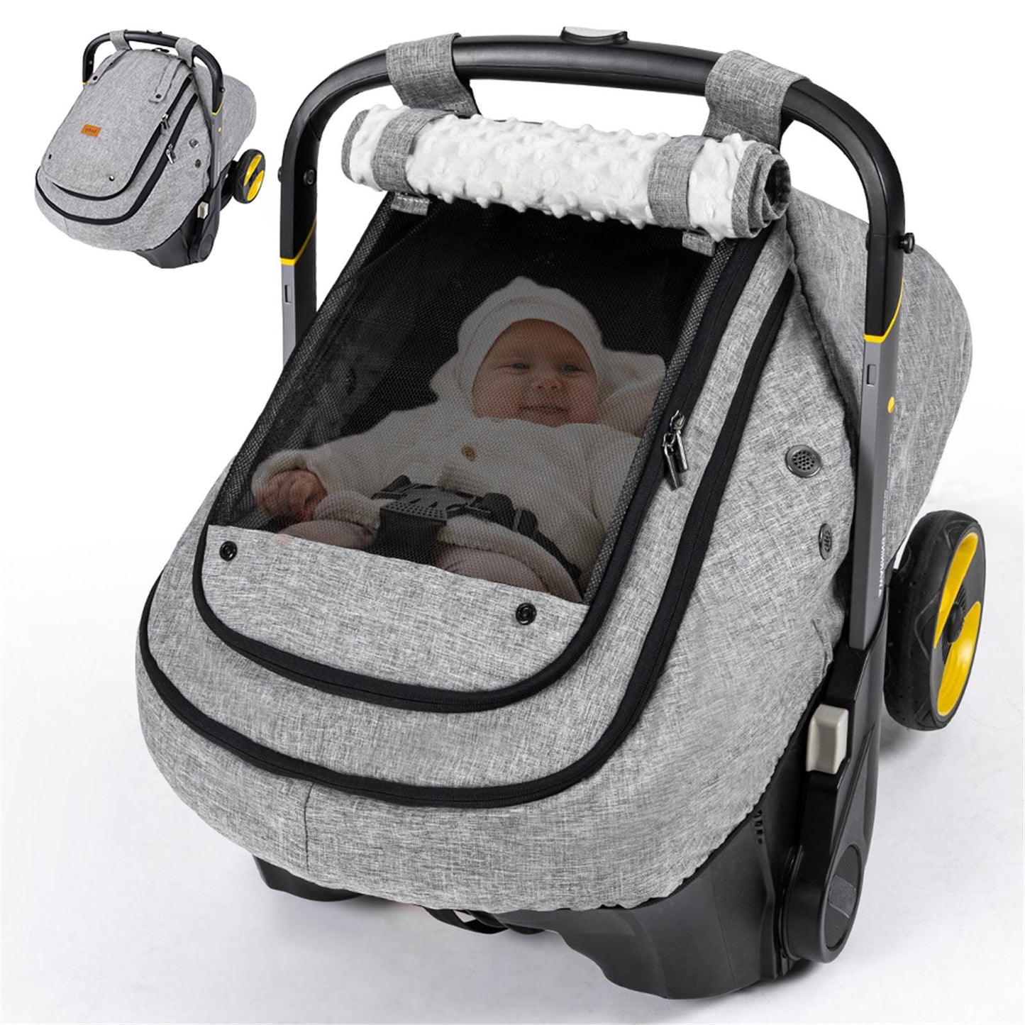 High Quality Baby Car Seat Cover with Breathable Vents and Easy Clean Design