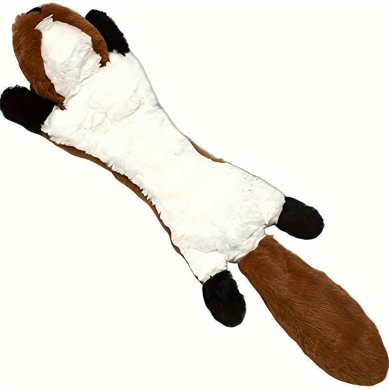 Deluxe Stuffingless Dog Toy Set With Squeakers for Medium Large Dogs 2 to 5 Pieces