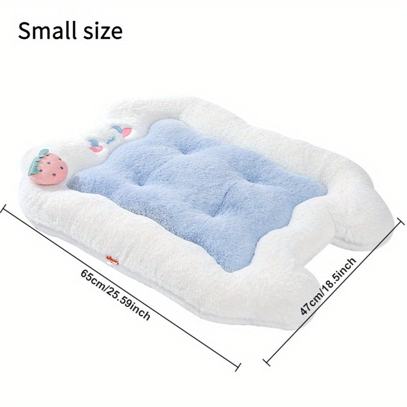 Cozy Cat Bed Nest Pillow Winter Warm Pet Pad for Cats and Small Dogs