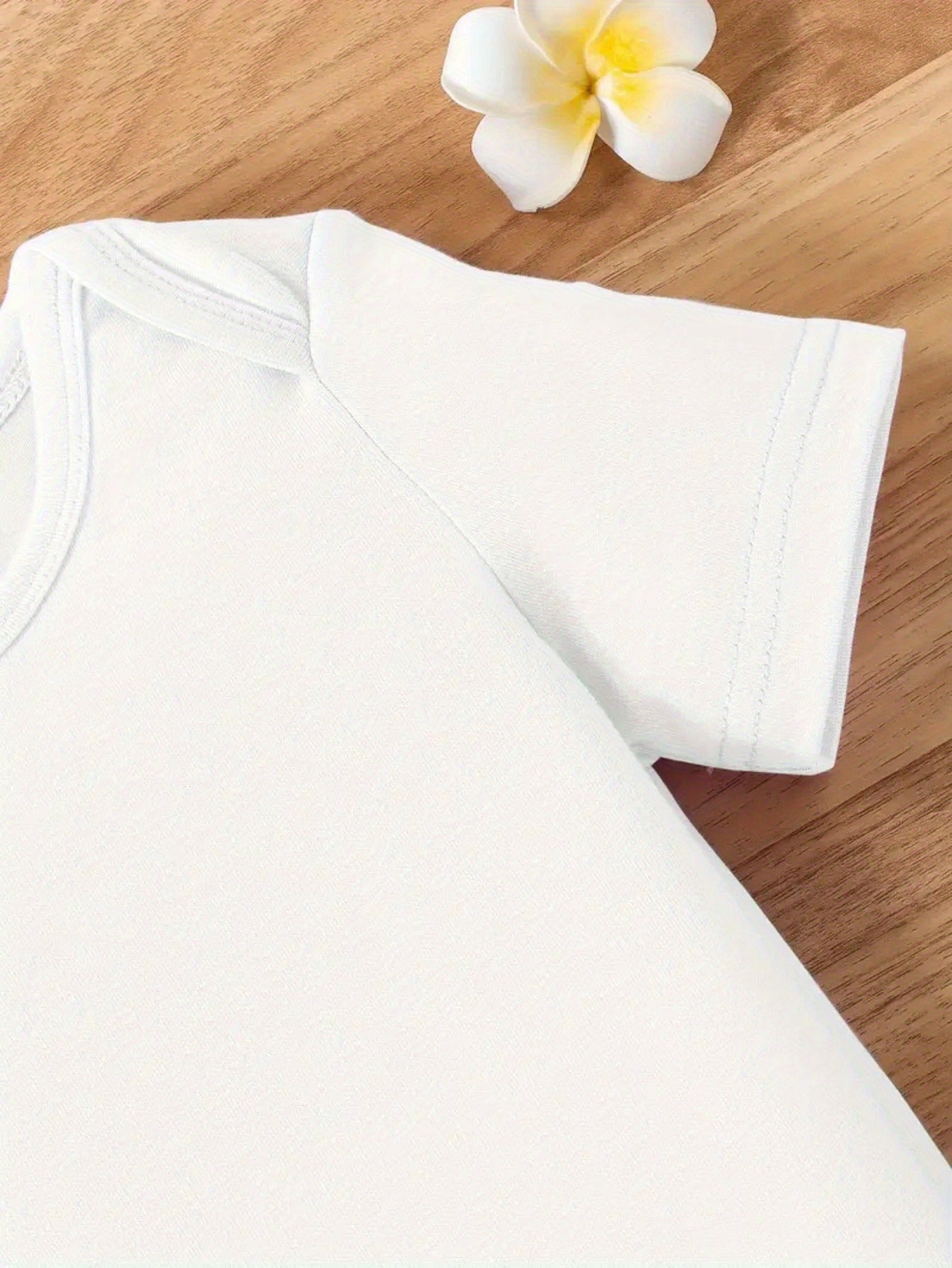 Daddy's Little Mechanic Cotton Bodysuit for Boys Comfy Short Sleeve Round Neck Romper