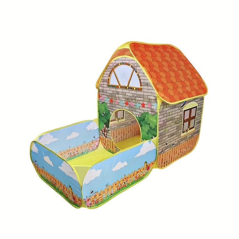 Cartoon Shaped Game Tents And Ball Pools Set For Indoor Outdoor Play Gift For Christmas And Halloween