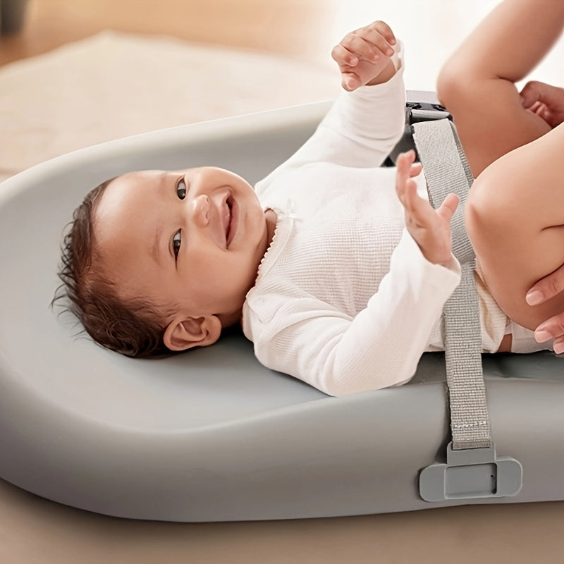 Wipe-Clean Changing Pad, Waterproof & Wipeable, Soft & Non-Slip Diaper Adjustable Safety Belt, Changing Pad for Dresser, Changing Table, Perfect Father's Day Gift for Dads