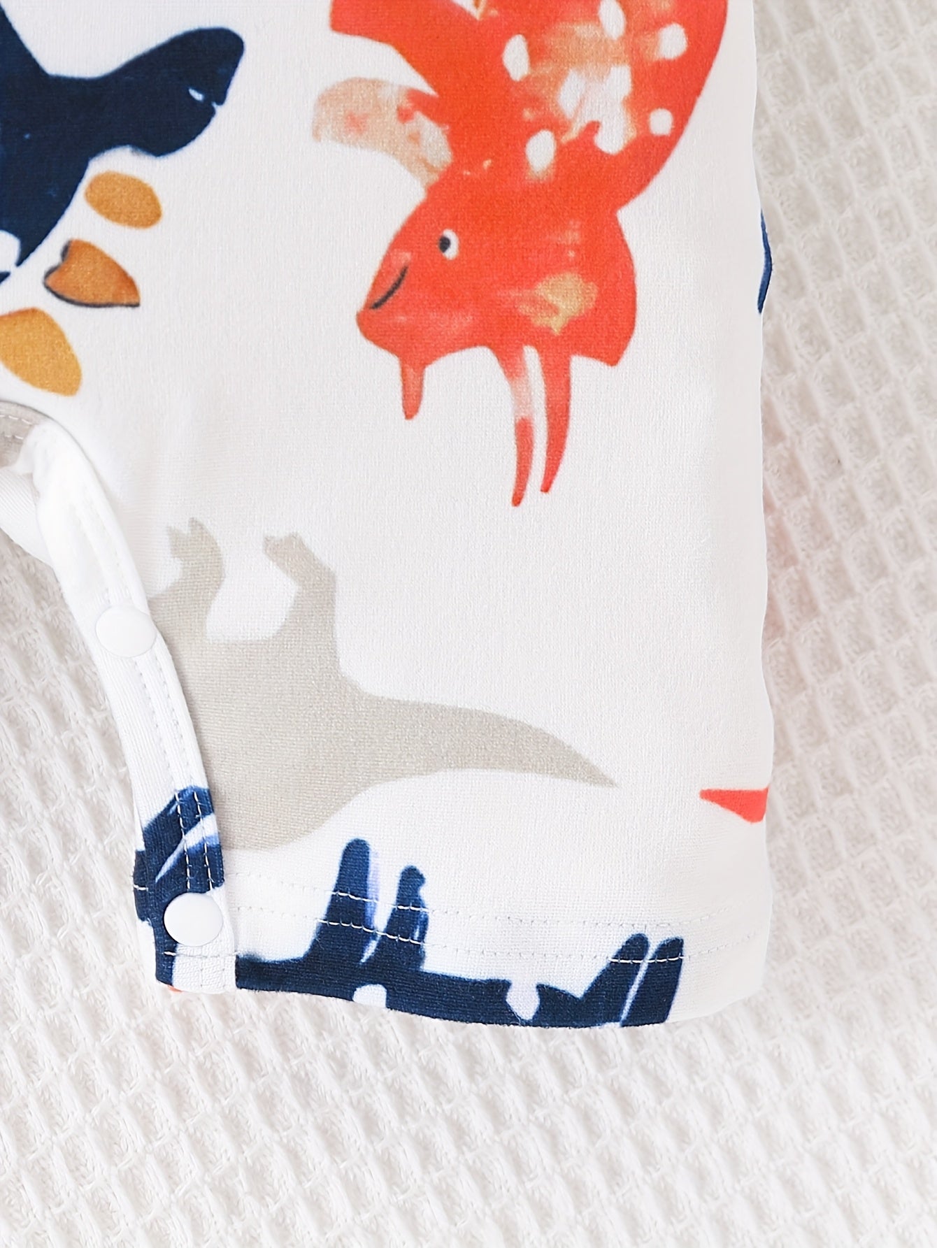 Newborn Baby Boy Clothes Toddler Boys' Short Sleeve T-Shirt+Dinosaur Print Overalls Jumpsuit Short Pants 2pcs Outfits Sets, Perfect for Outdoor