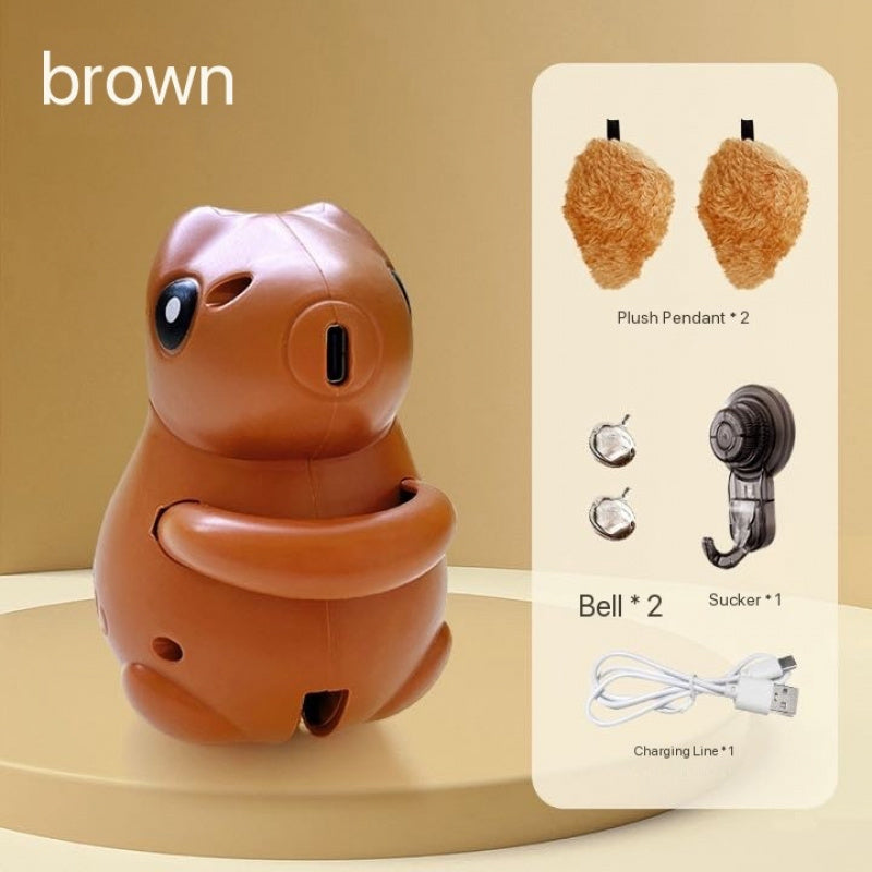 Smart Cat Toys Automatic Lifting Squirrel Ball with Accessories for Indoor Cats