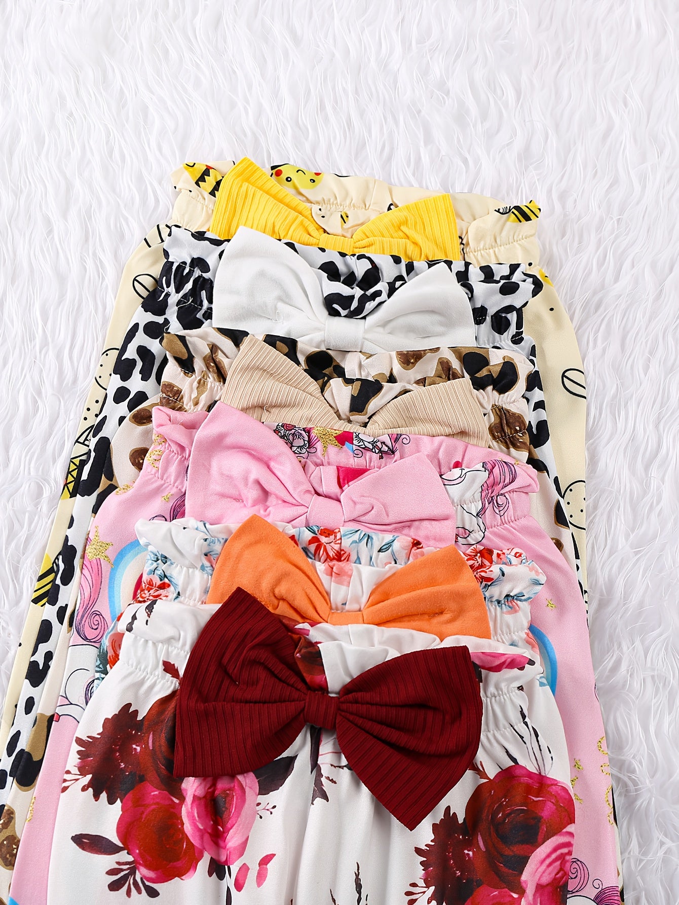 Three Pack Autumn Winter Letter Print Rompers With Pants For Newborn Baby Girl Outdoors