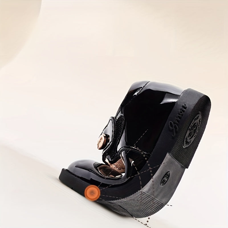 SMON Girls Princess Soft Sole Shoes White and Brown Adjustable Strap Casual Footwear