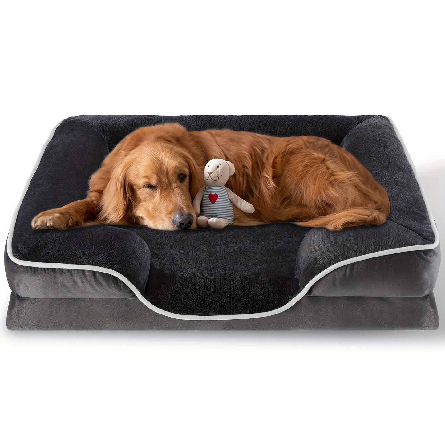 FluffyDream Orthopedic Dog Bed with Egg-Crate Memory Foam for All Dog Sizes and Travel