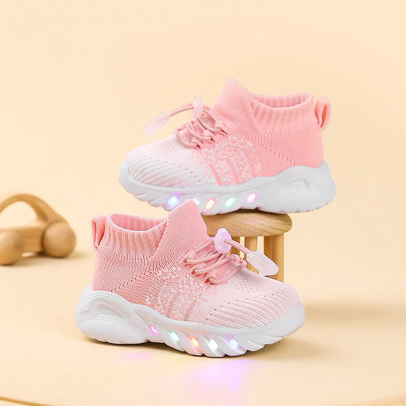 Trendy Classic Light-Up Sneakers for Youngsters Lightweight Non-Slip Comfortable Sports Shoes