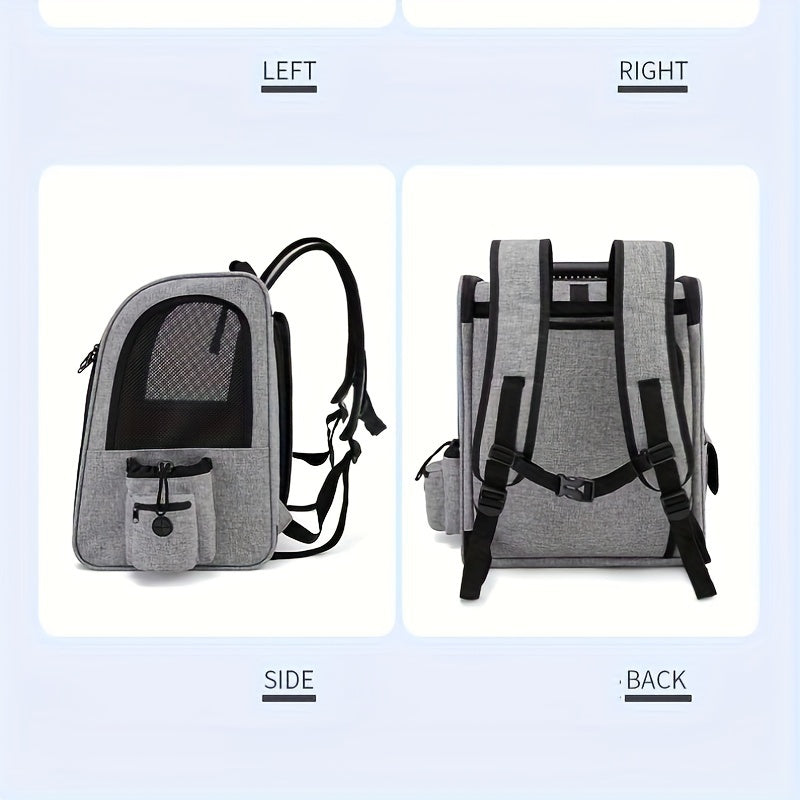 Expandable Breathable Pet Carrier Backpack Carries 18 Lbs