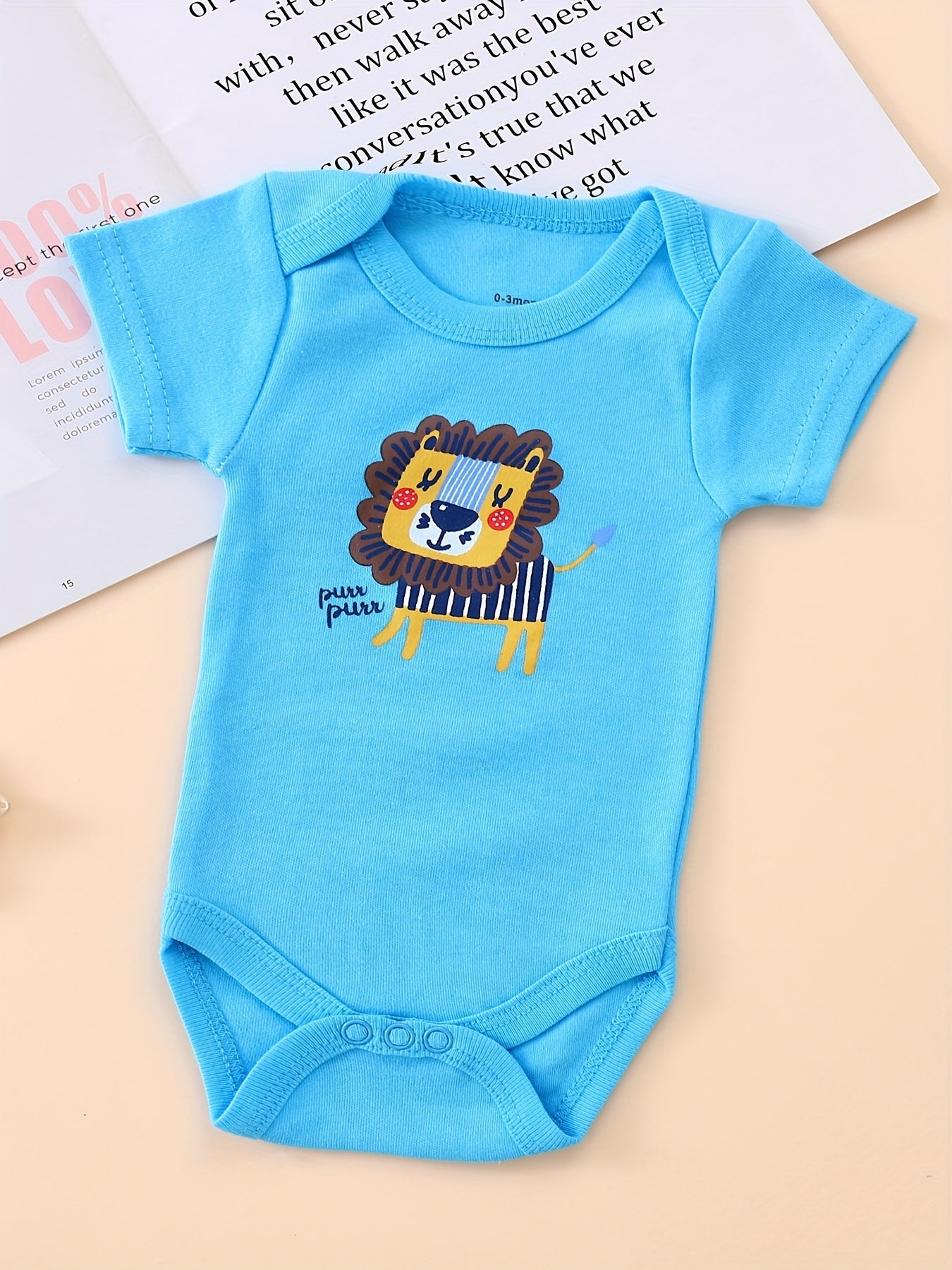 3pcs Baby Boy'S 100% Cotton Short Sleeve Crew Neck Jumpsuit Clothes Summer Triangle Climbing Outdoor Clothes, for Outdoor