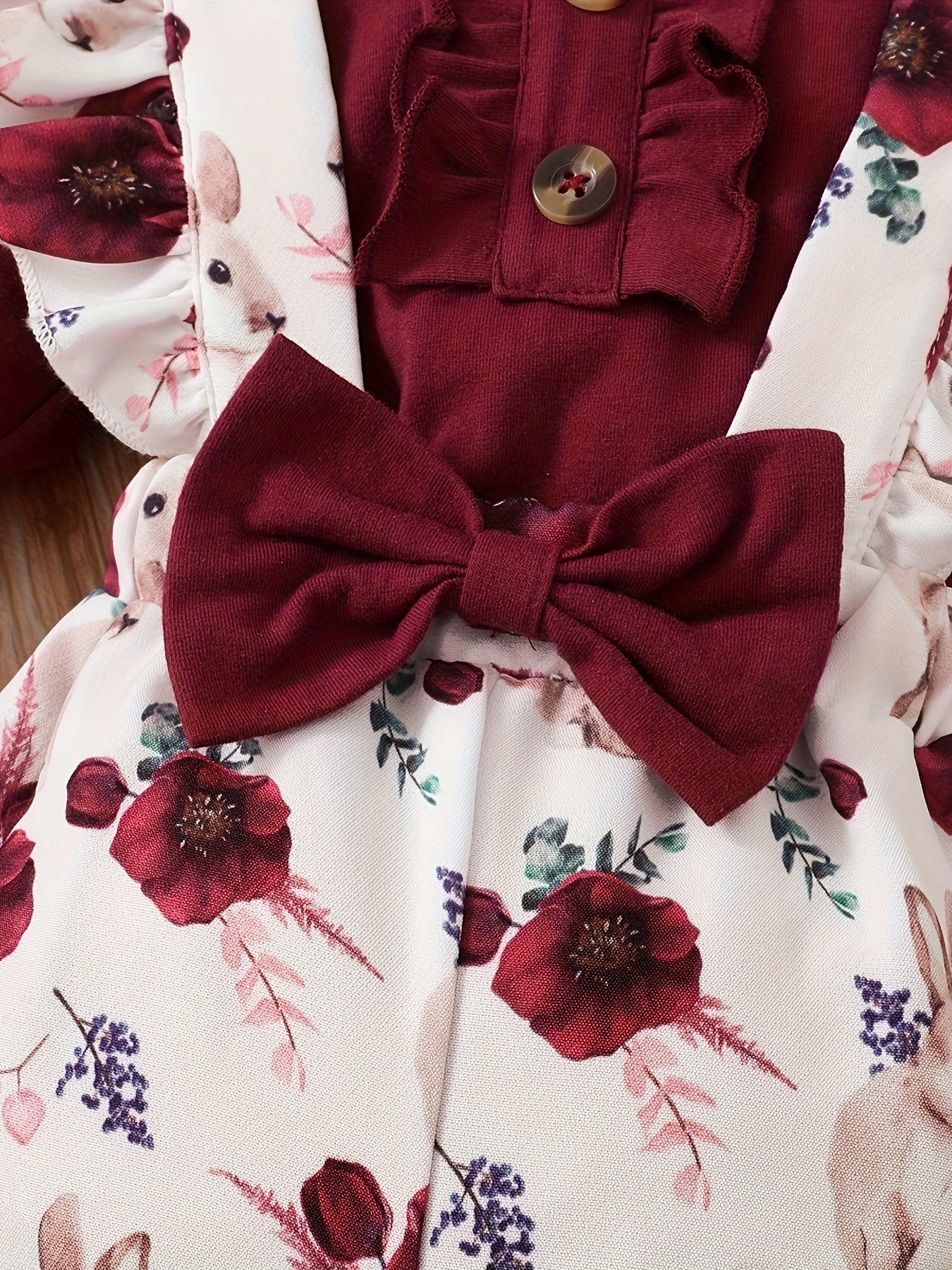 Toddler Baby Girl Outfits, Ruffle Long Sleeve Romper Suspender Pant Set Toddler Baby Girl Cute Outfits