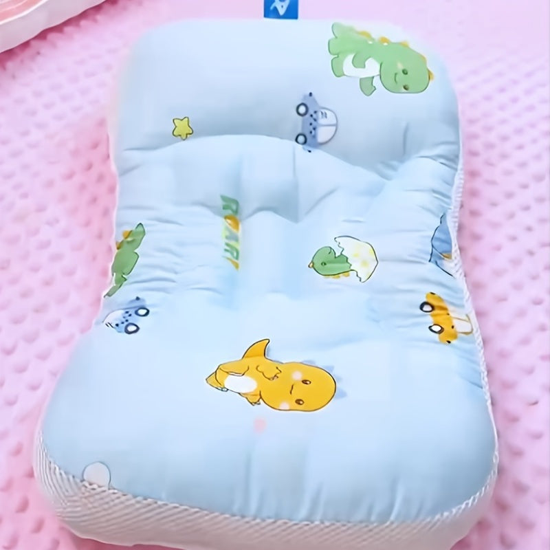 This Children's Pillow, Baby Pillow, And Toddler Pillow Are Made Of Natural Breathable Materials That Fit The Curve Of The Cervical Spine. The Partitioned Support Design Is Soft And Light Beige Friendly, Protecting Children's