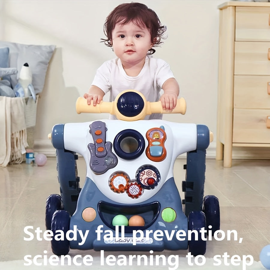 3 In 1 Baby Stroller Music Toy Learning Walker for 0 to 36 Months Educational Gift