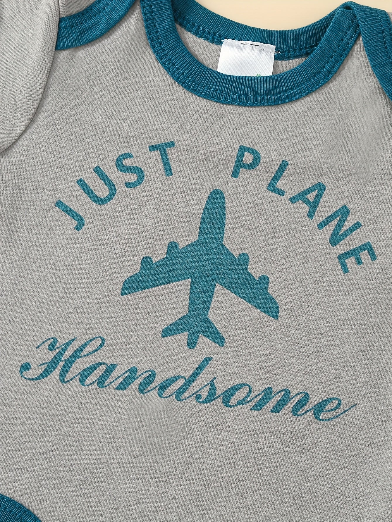 5pcs Set Of Baby Boy's Short Sleeved Cartoon Triangle Jumpsuit, Khai, Baby Boy's Airplane Tie, Gentleman's Casual Climbing Suit