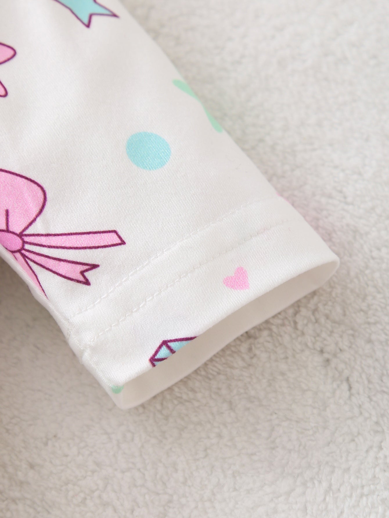 Unicorn Print Footed Romper Set For Baby Girls Three Pack