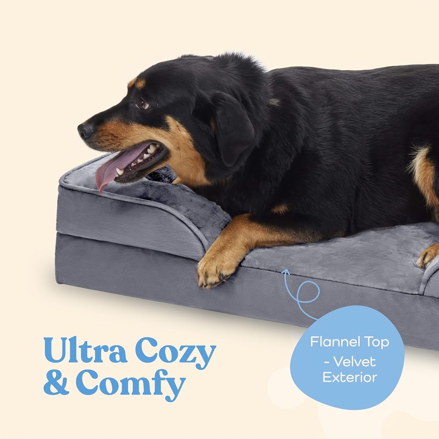 Orthopedic Dog Bed Sofa Ultra Comfortable Memory Foam for Medium Dogs with Washable Cover