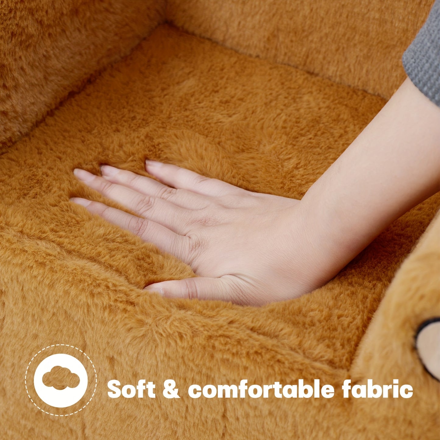 Non-Toxic Kids Armchair with Memory Foam for Ages 1.5 to 3 Years Safe and Easy-Clean