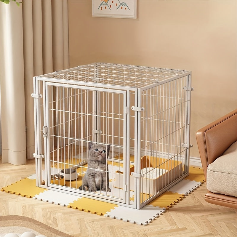 24 Inch Heavy Duty Rustproof Pet Cage with Escape Proof Lock for Small Animals