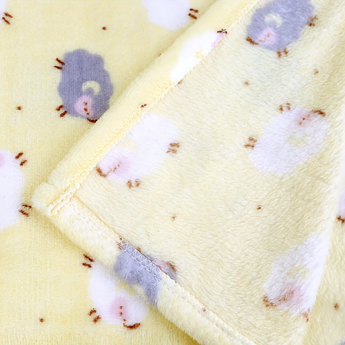 1pc Soft Flannel Baby Blanket with Adorable Panda Design - Cozy Lightweight Portable Infant Bedding, Lightweight & Machine Washable, Perfect for Crib or Stroller, Crib Blanket | Cozy Flannel | Lightweight Fabri