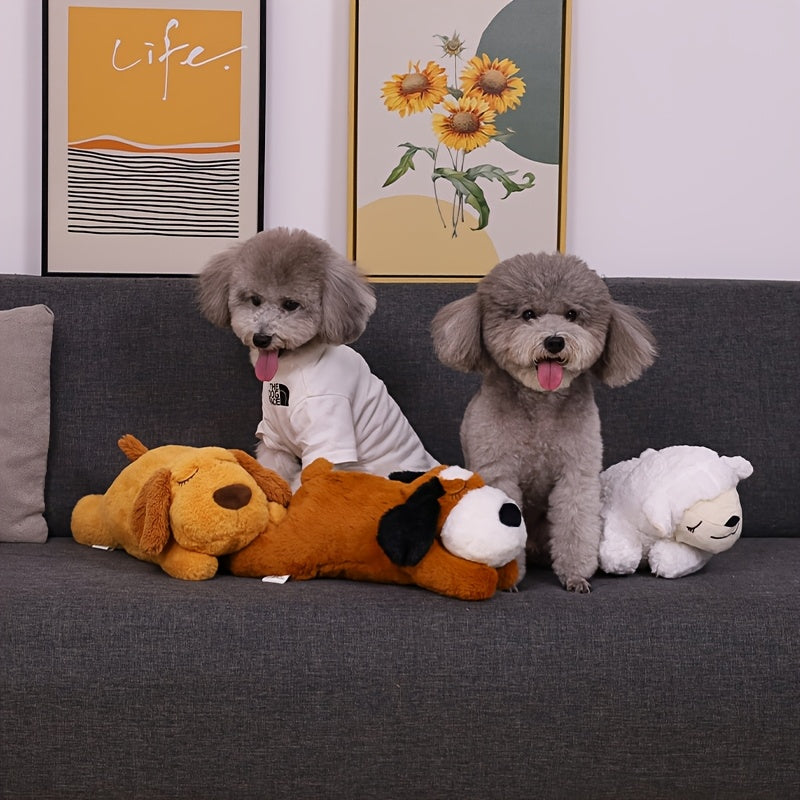 NPET Soft Plush Puppy Lamb Toy for Dogs Comfort and Training Holiday Gift