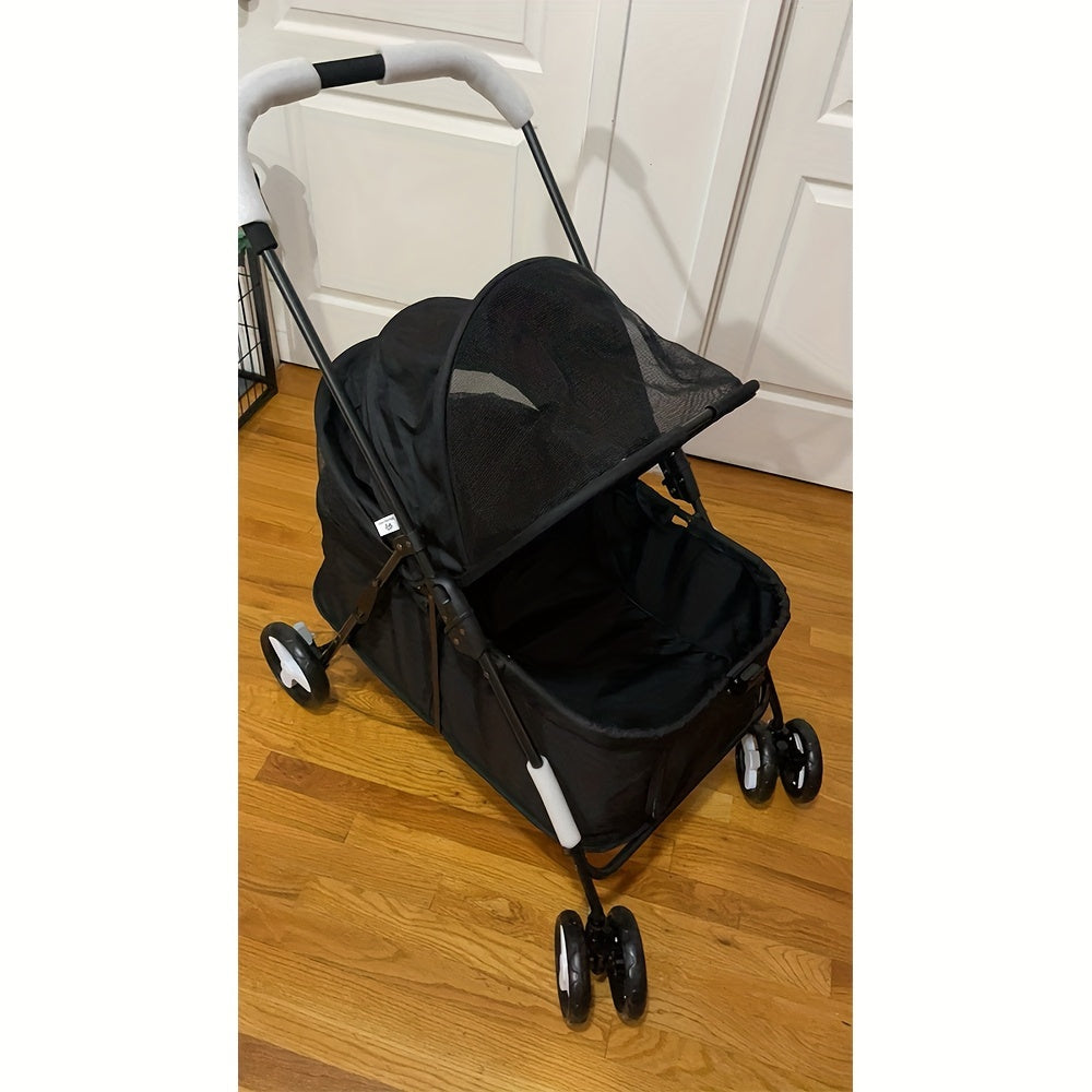 Suitable For Pets Up And Down From The Ground Lower Rectangular Pet Car, Cat And Dog Cart, Convenient Travel, Sleep At Ease Multi-functional Storage Car, Large Capacity, Black Gray Powder Coffee Blue Green Dark Green Optional