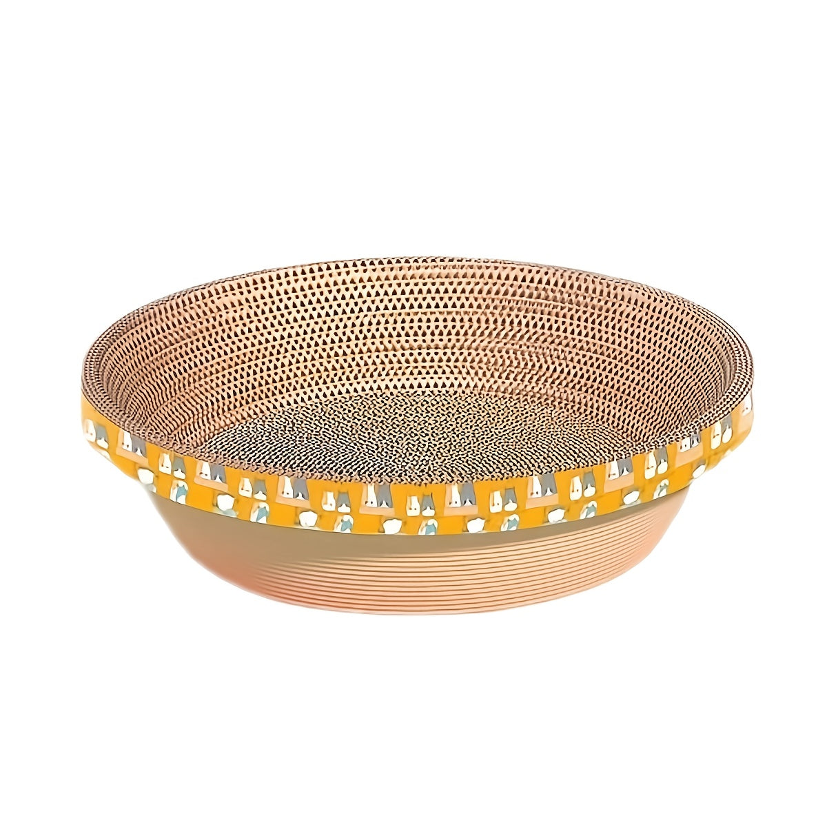 Durable Nest Shaped Cardboard Cat Scratching Pad for Claw Care and Furniture Protection