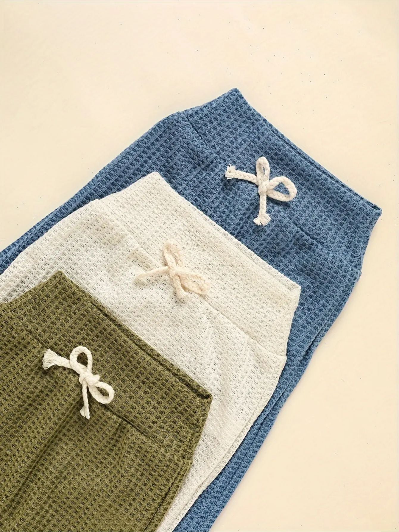 3 Set Baby Boy Clothes 9pcs Waffle Top Pants Hat Set - Loving Babies & Pets Shop