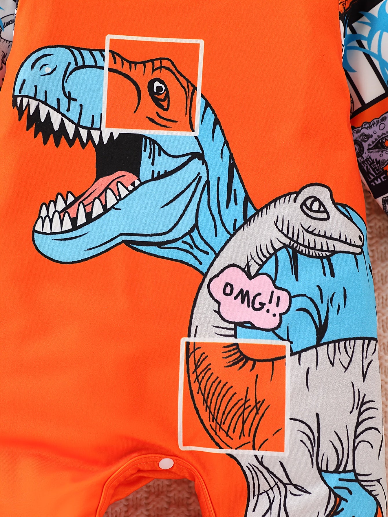 3 Piece Baby Boy Romper Jumpsuit Soft Long Sleeve Cartoon