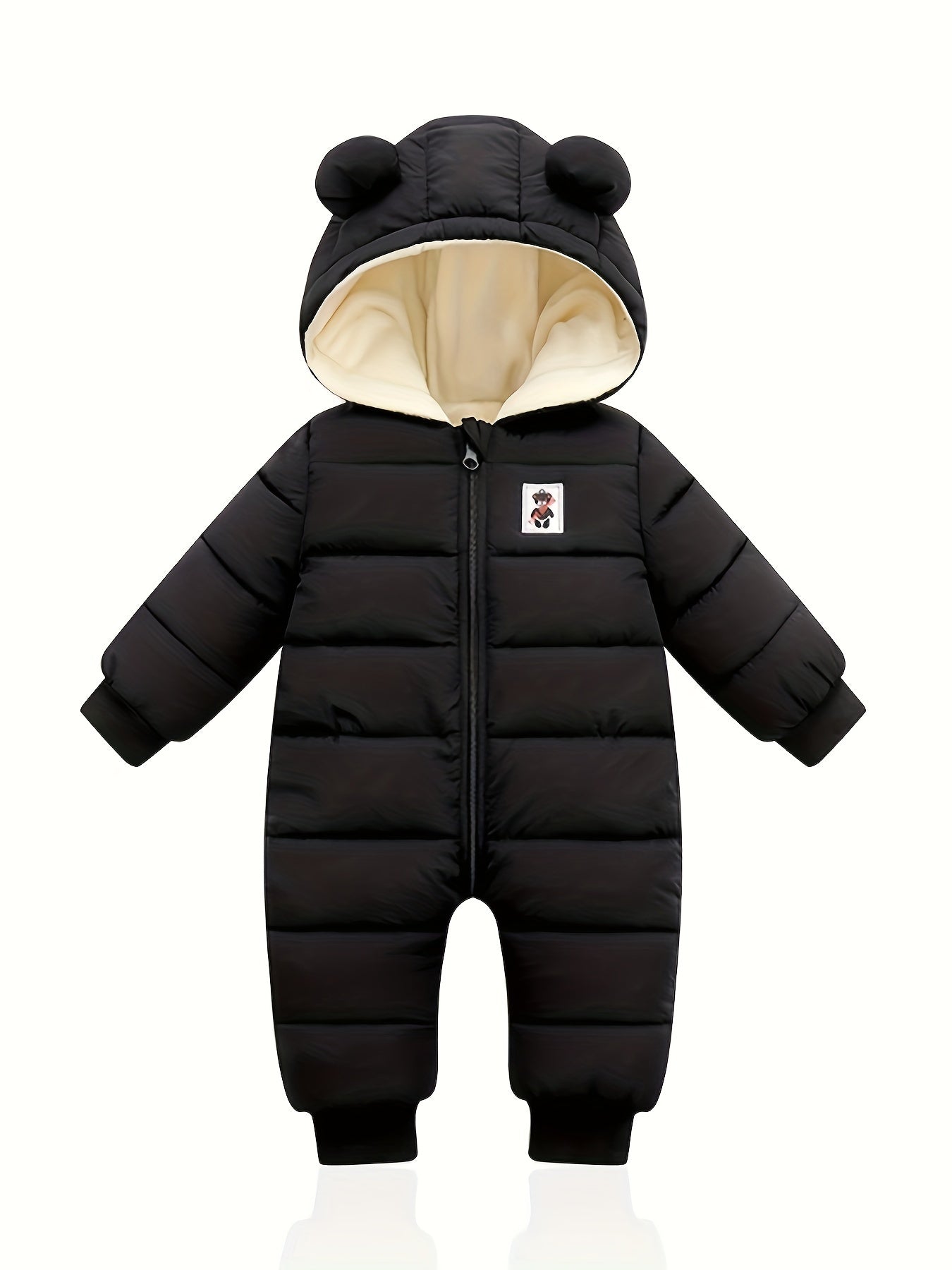 Hooded Snowsuit Baby Boys Girls Infant Winter Coat Zipper