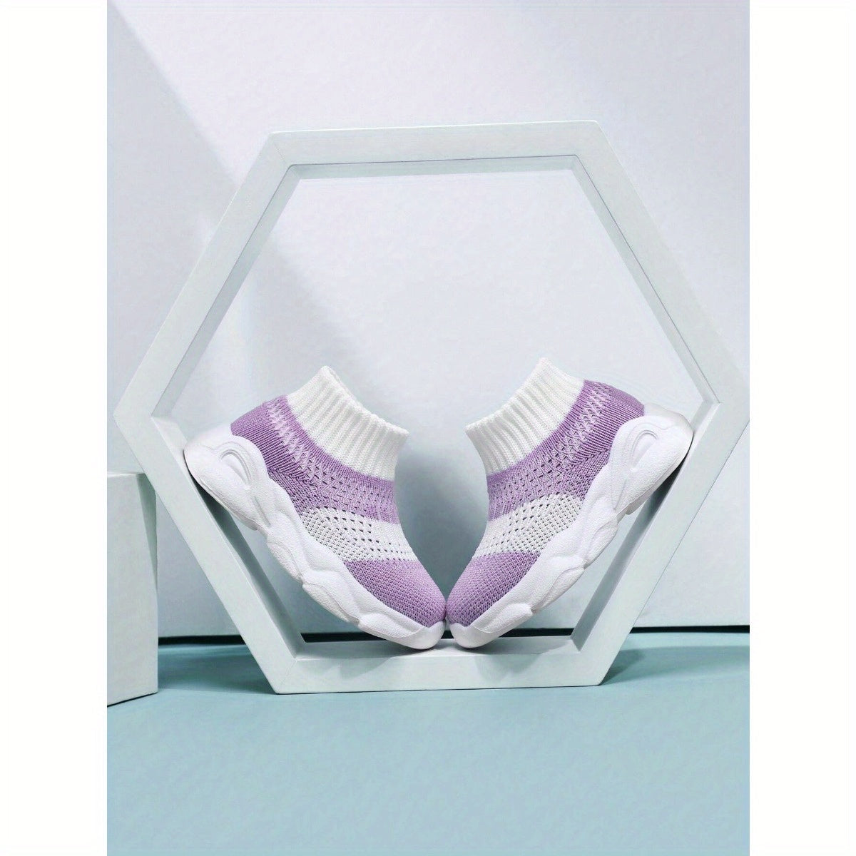 Classic Youngsters High-Top Sneakers Breathable Slip-On EVA Sole All-Season Casual Sports Shoes