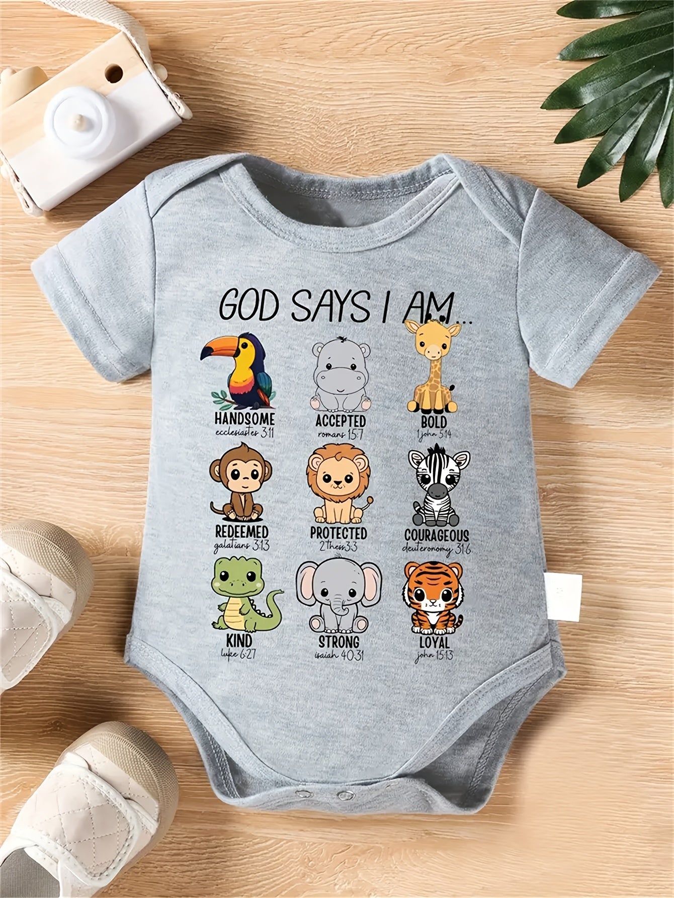 Milkyship Youngsters Unisex Cute Cartoon Animal Print Romper for Summer Play