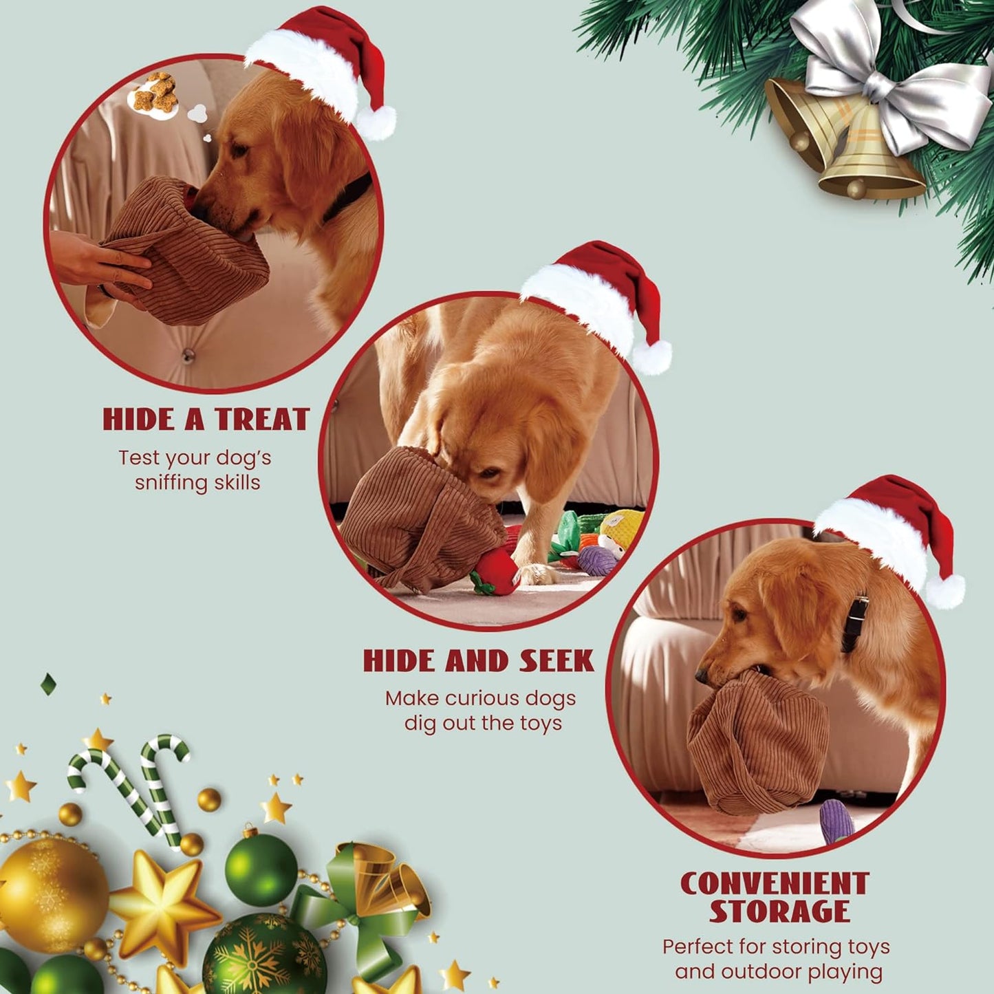 Nocciola 15 Pack Crinkle Dog Squeaky Toys for Small Medium Dogs and Puppies