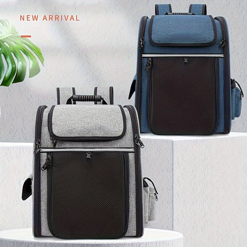 Expandable Breathable Pet Carrier Backpack Carries 18 Lbs