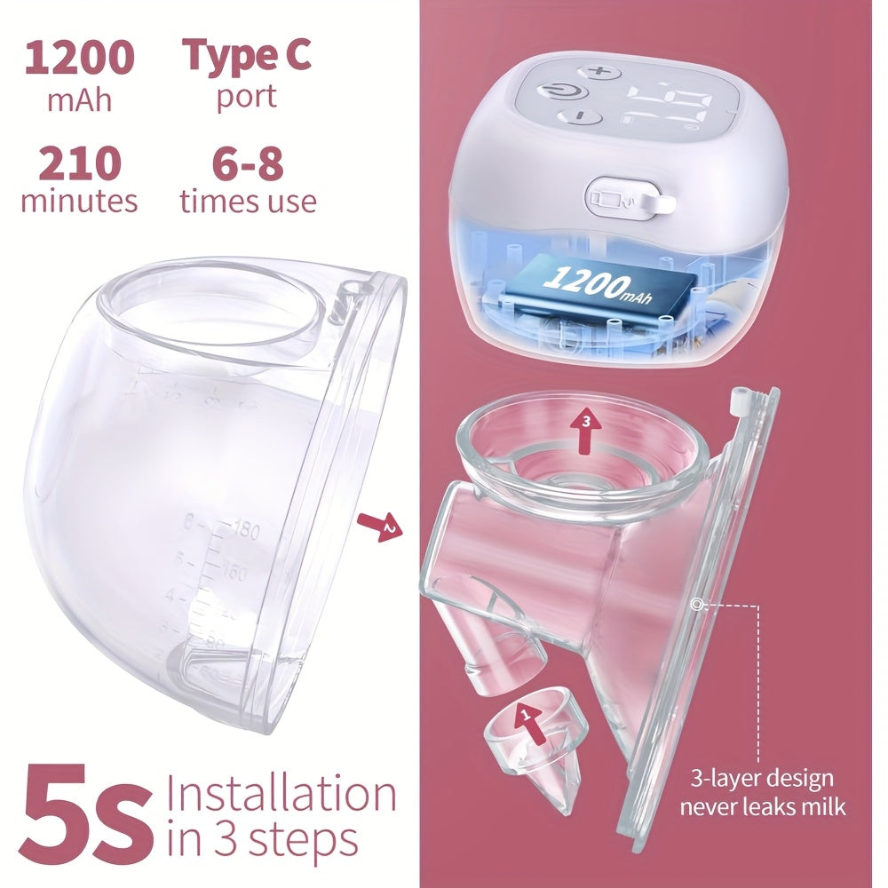 Portable Feeder Set with 3 Modes and 12 Levels of Adjustment Leak Proof Design