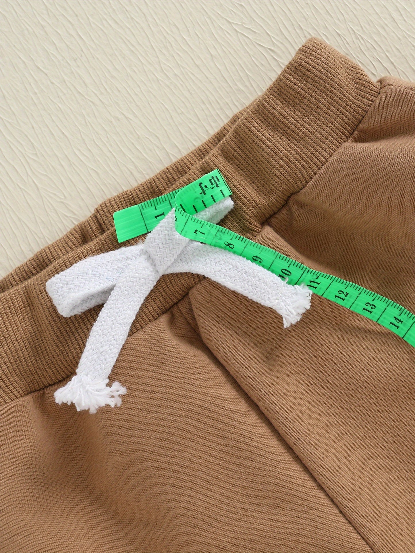 Boy Fall Outfit Two Piece Plaid Long Sleeve Hooded Romper And Elastic Waist Joggers Set For Outdoor Play