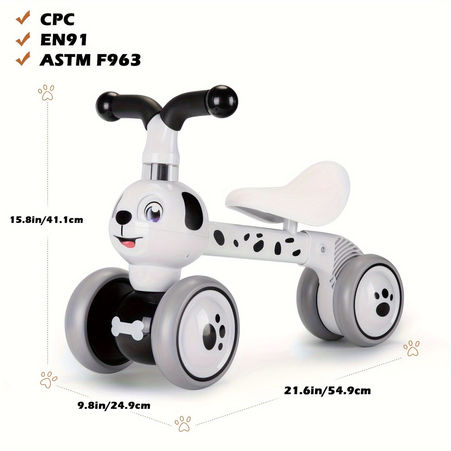 Baby Balance Bike for Toddlers 10 to 36 Months Indoor Outdoor Fun Gift for 1st Birthday